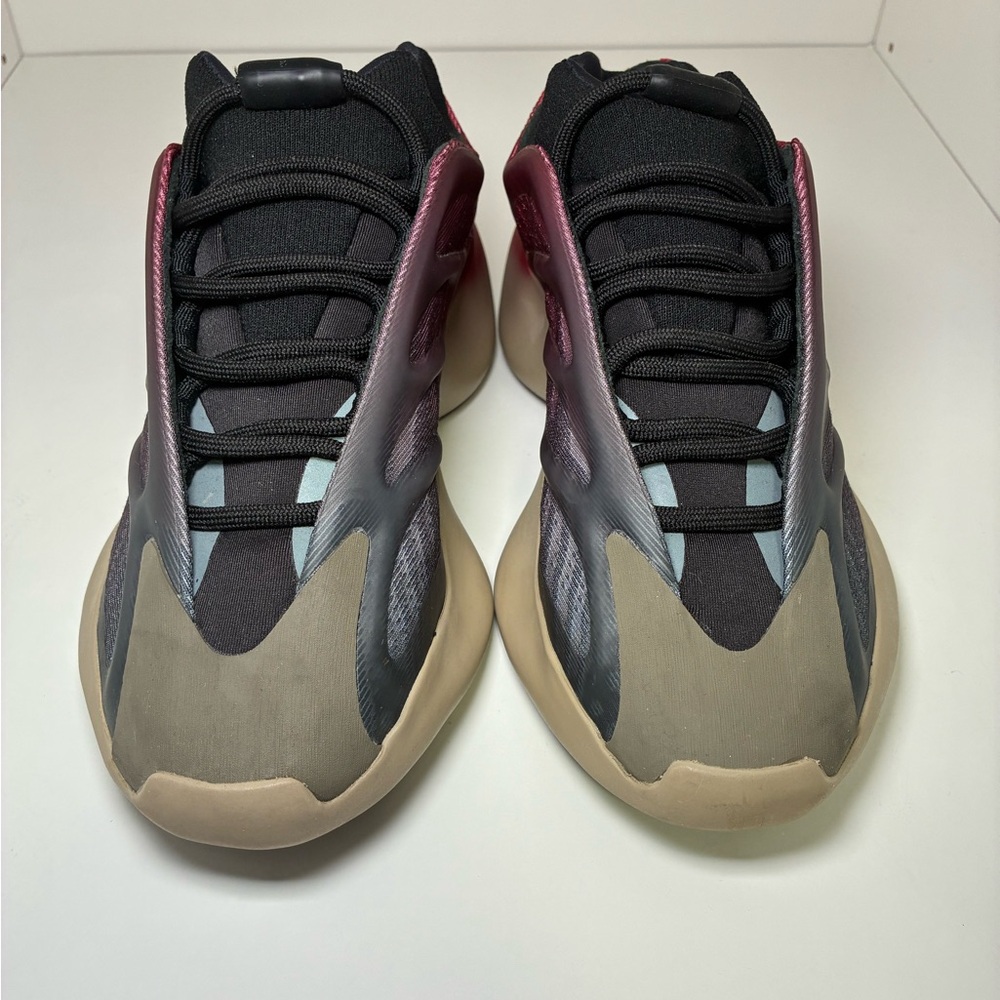 adidas Yeezy 700 v3 “Fade Carbon” Kids Sneakers - Black, Gray, Tan, Red, Blue
